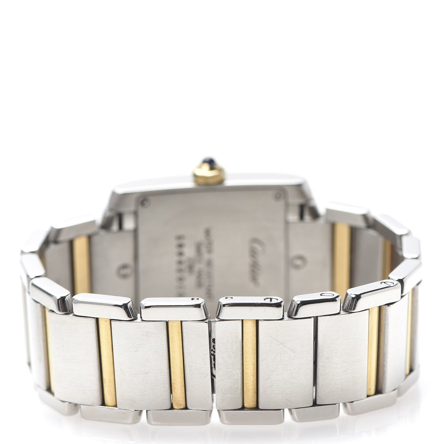 Cartier Stainless Steel 18K Yellow Gold 25mm Tank Francaise Quartz Watch 4 of 6