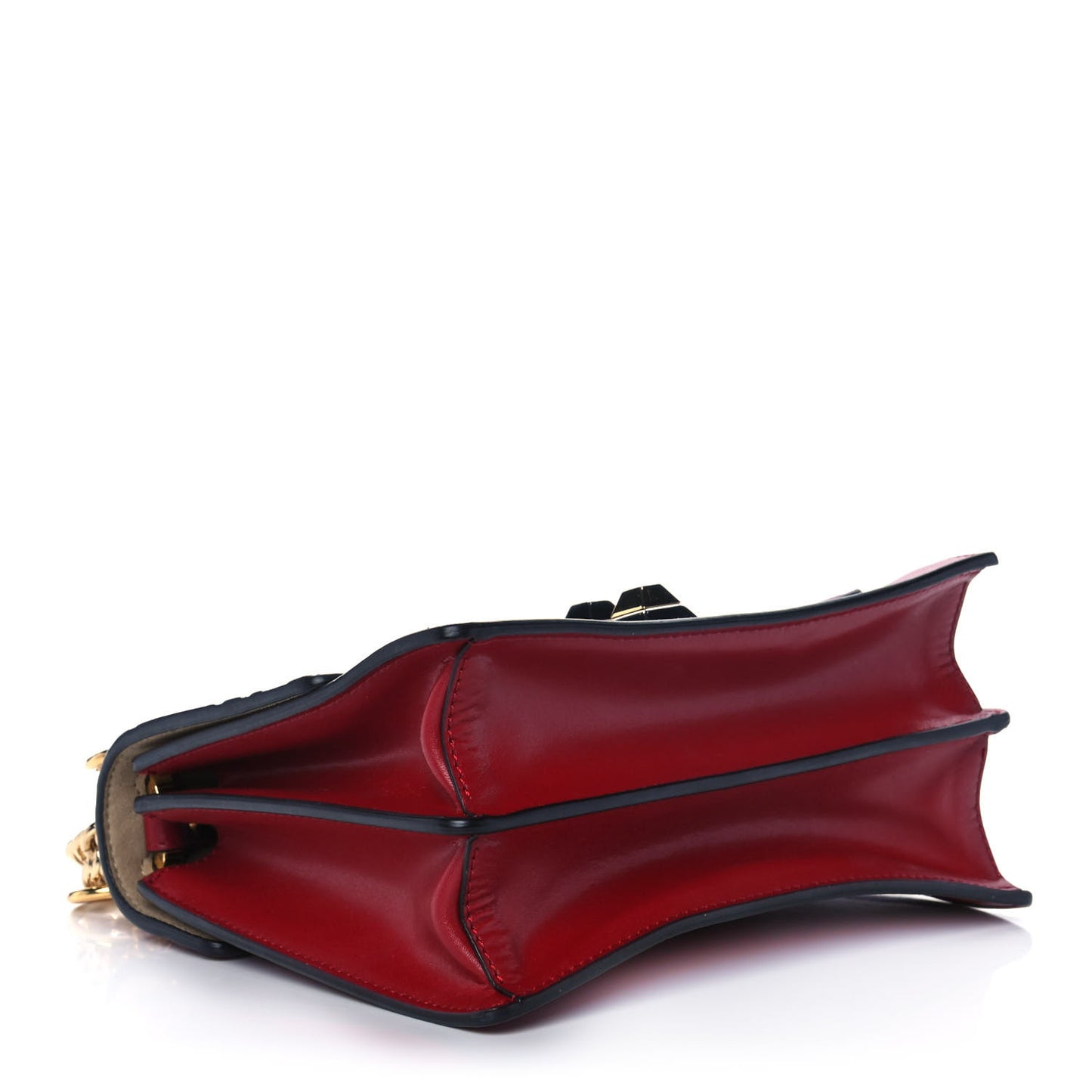 Vitello Liberty FF 1974 Embossed Small Kan I Shoulder Bag Fragola