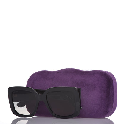 Gucci Acetate Square Frame Sunglasses GG0141S Black 7 of 7