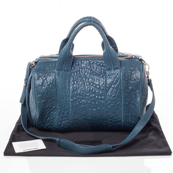 Leather Rocco Duffel Petrol
