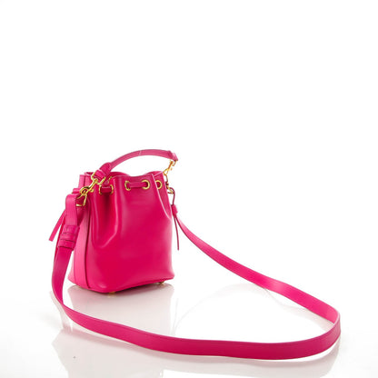 Saint Laurent Calfskin Small Emmanuelle Bucket Bag Fuchsia 3 of 7