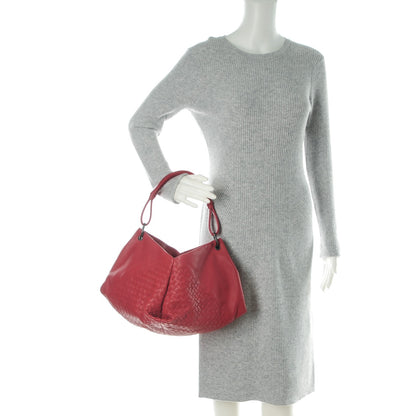 Bottega Veneta Nappa Intrecciato Aquilone Fortune Cookie Hobo Red 2 of 9