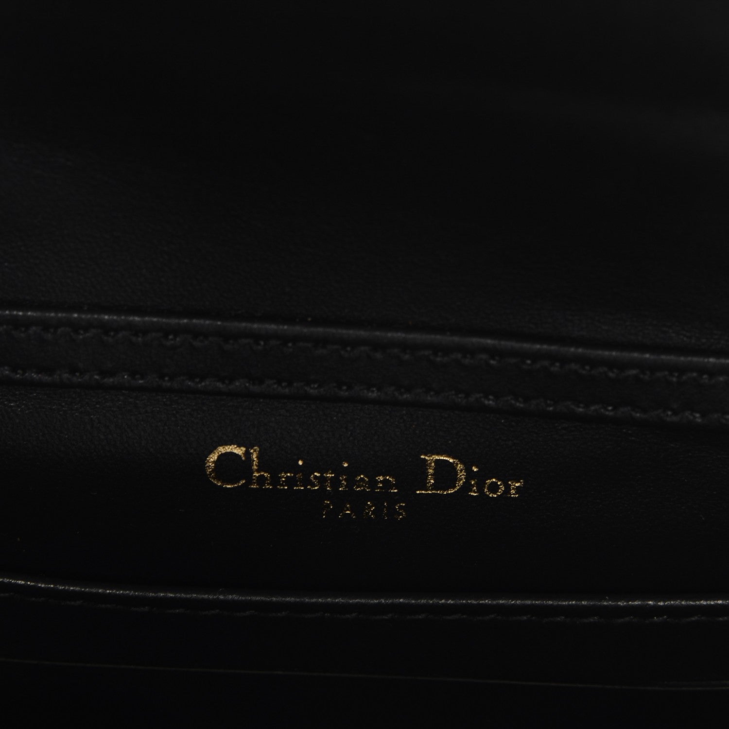 Christian Dior Metallic Patent Micro-Cannage Baby Diorama Flap Bag Gold 6 of 7