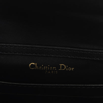 Christian Dior Metallic Patent Micro-Cannage Baby Diorama Flap Bag Gold 6 of 7
