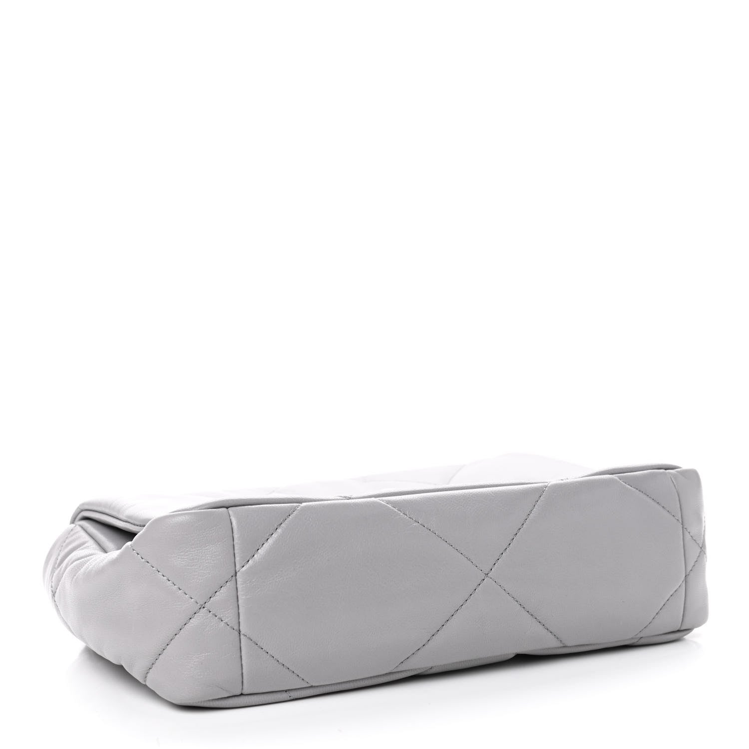 Chanel Goatskin Quilted Medium Chanel 19 Flap Grey 3 of 4
