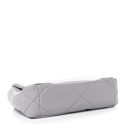 Chanel Goatskin Quilted Medium Chanel 19 Flap Grey 3 of 4