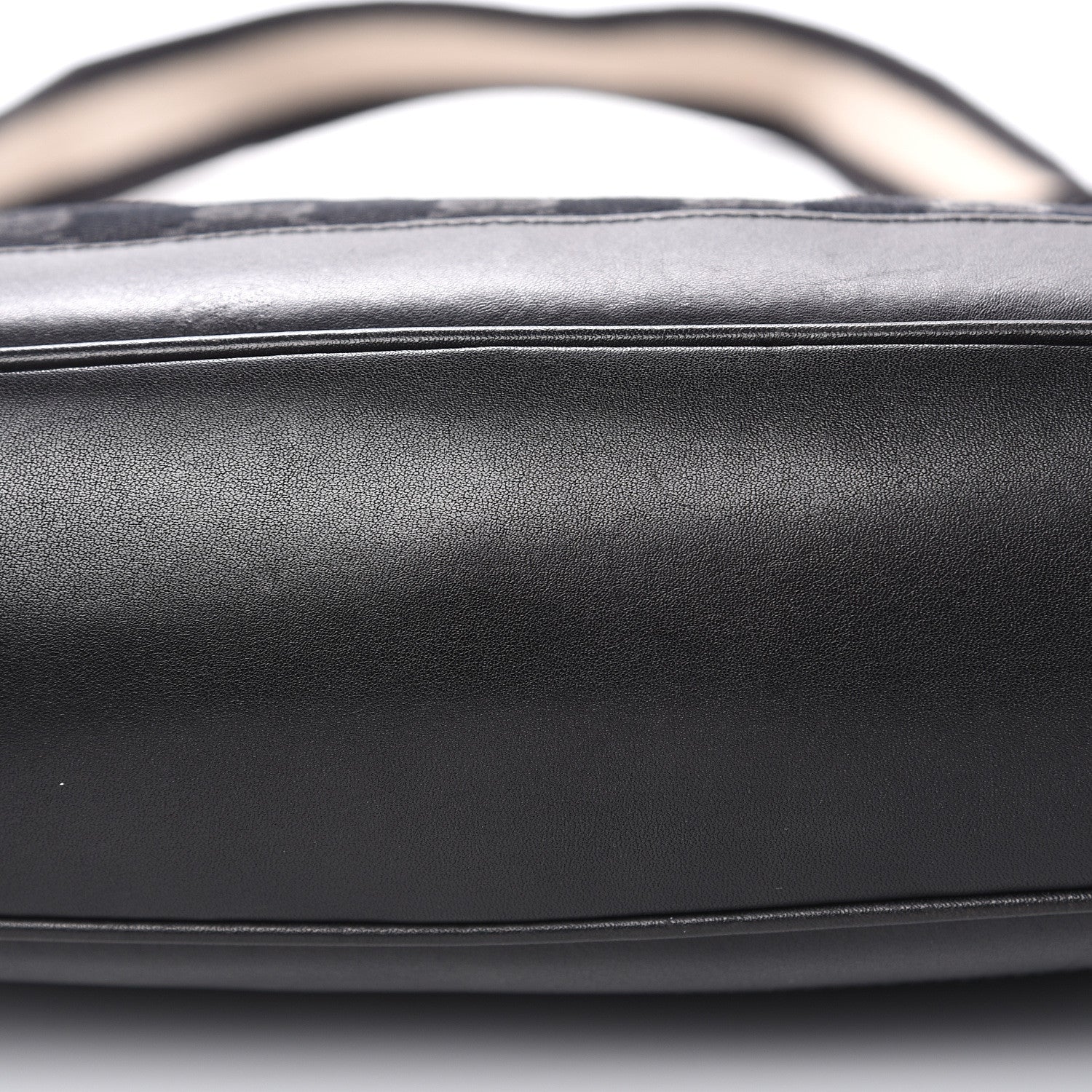 Gucci Monogram Bamboo Top Handle Bag Black 10 of 12