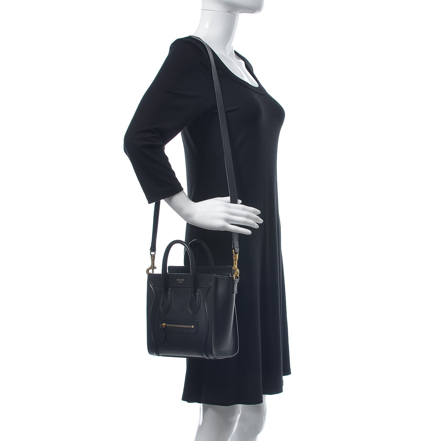 Smooth Calfskin Nano Luggage Black