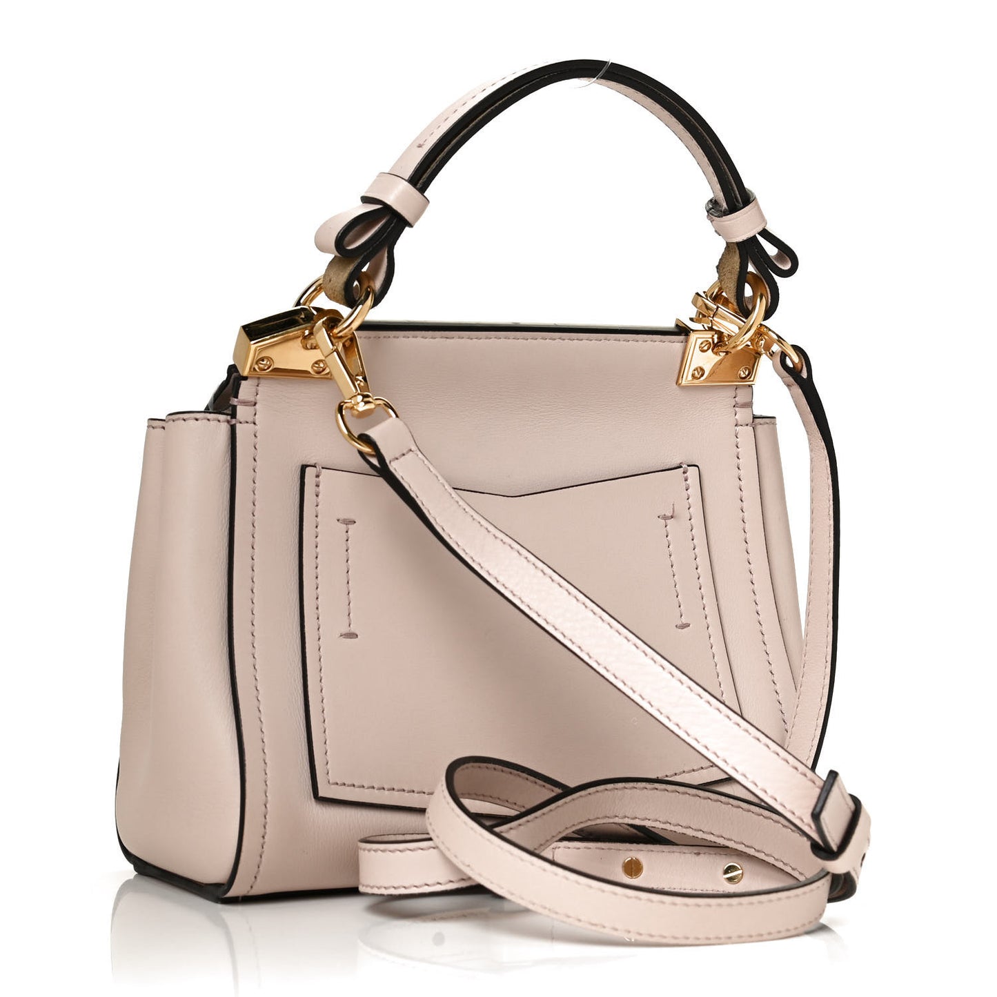 Calfskin Small Mystic Shoulder Bag Pale Pink