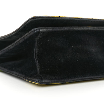 Prada Velluto Ricamo Cahier Shoulder Bag Black 8 of 10