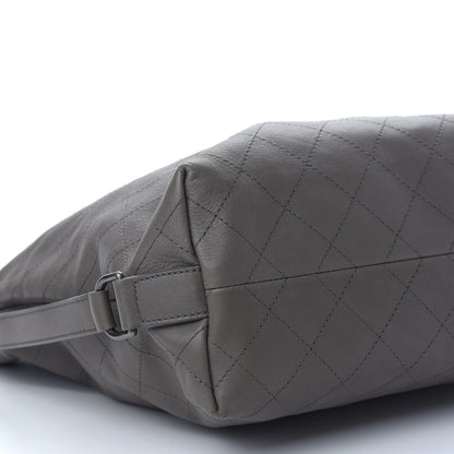 Chanel Calfskin Stitched Large Hobo Grey 8 of 13