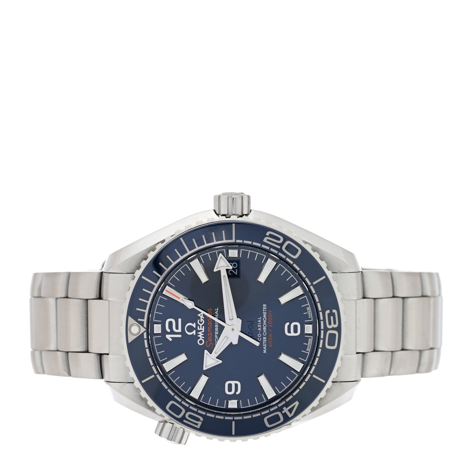 Omega Stainless Steel 39.5mm Seamaster Planet Ocean Automatic Watch Blue 215.30.40.20.03.001 2 of 5