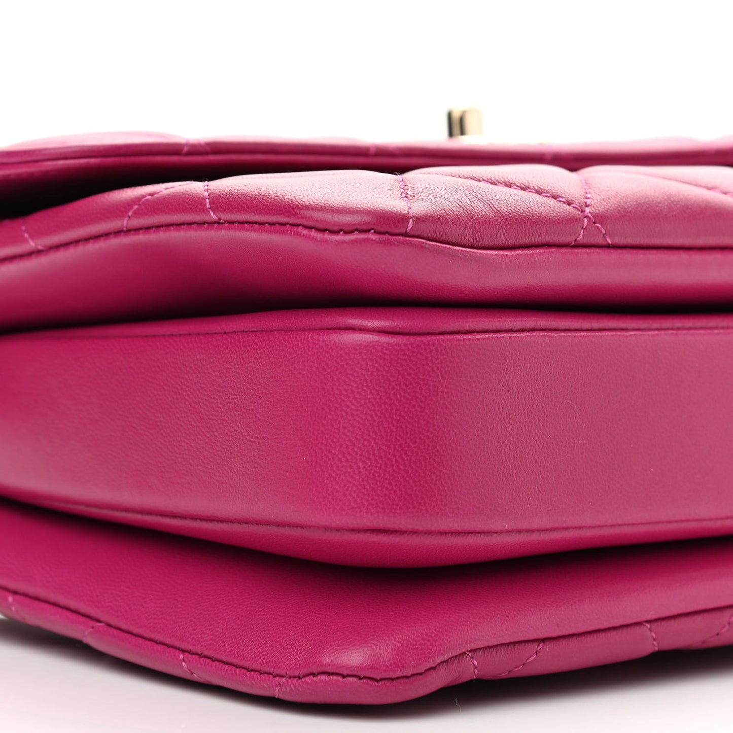 Lambskin Quilted Small Trendy CC Flap Dual Handle Bag Pink