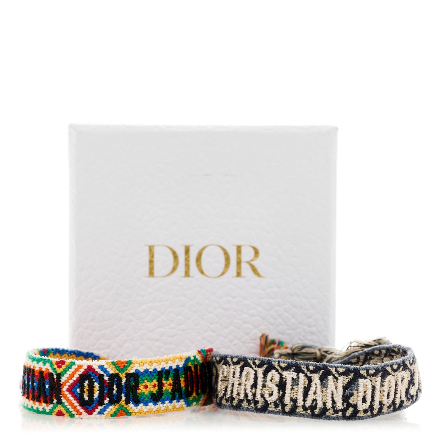 Christian Dior Woven Cotton J'Adior Friendship Bracelet Set Blue Multicolor 6 of 6