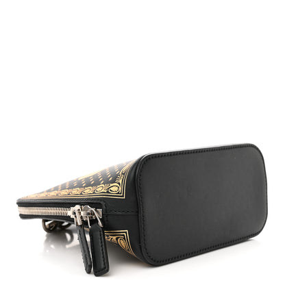 Gucci X SEGA Calfskin GUCCY Stars Mini Dome Shoulder Bag Black Gold 4 of 14