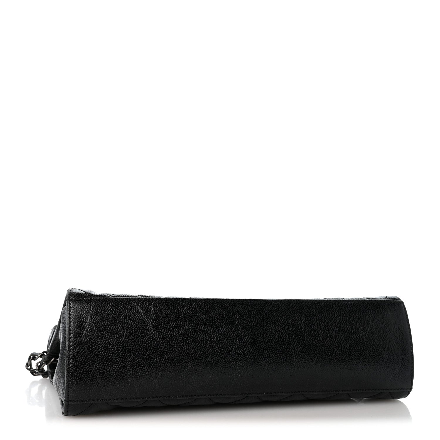 Chanel Crumpled Grained Calfskin Jumbo CC Crave Flap Black 3 of 12