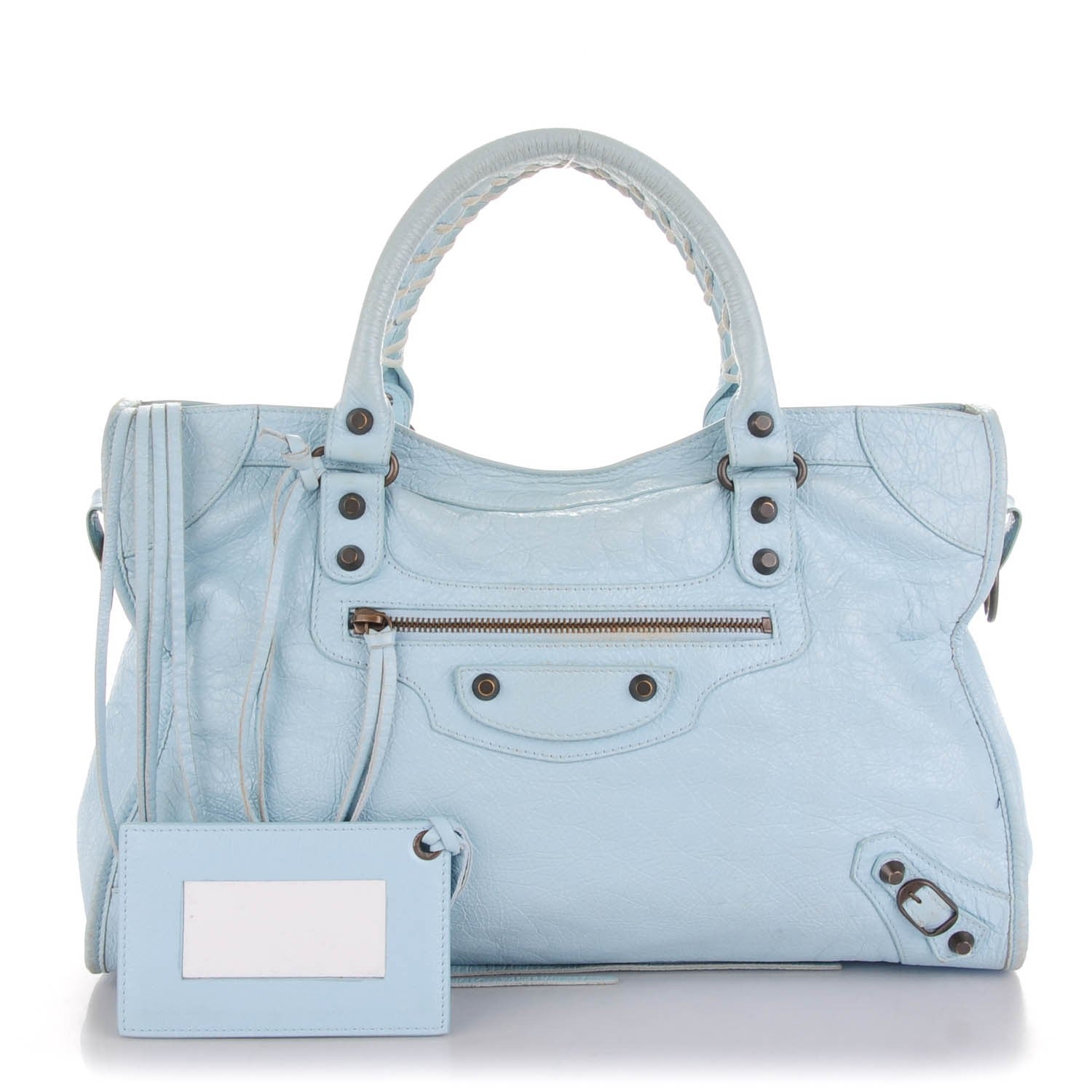 Balenciaga Agneau Classic Hardware City Bleu Dragee 1 of 10
