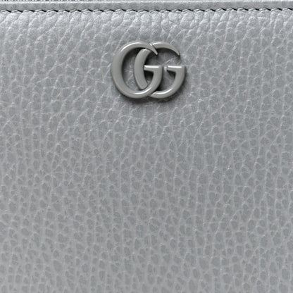 Gucci Dollar Calfskin Monochrome GG Marmont Zip Around Wallet Deep Grey 8 of 8