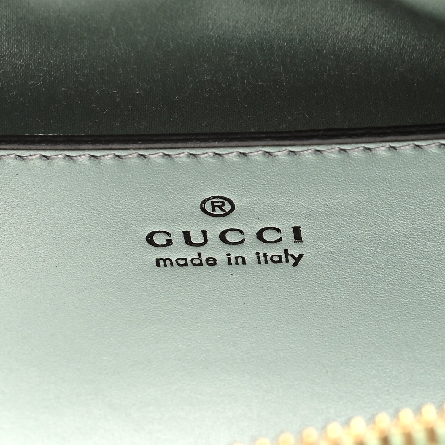 Gucci Iridescent Nappa Chevron Matelasse Small GG Marmont Chain Shoulder Bag Iridescent Salvy Green 6 of 9