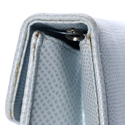 Judith Leiber Crystal Lizard Embossed Evening Bag Light Blue 10 of 13