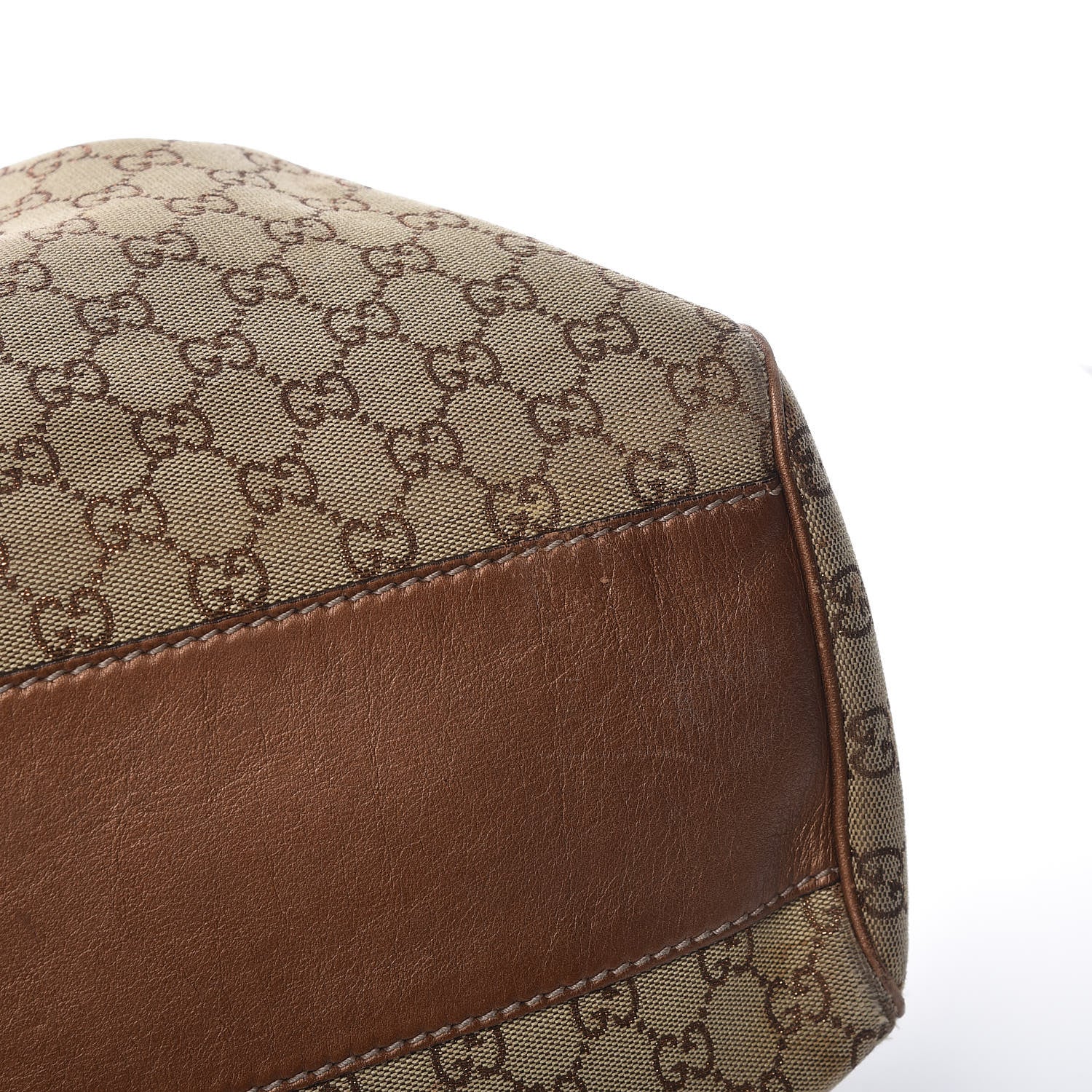 Gucci Metallic Monogram Large Sukey Tote Bronze 19 of 28