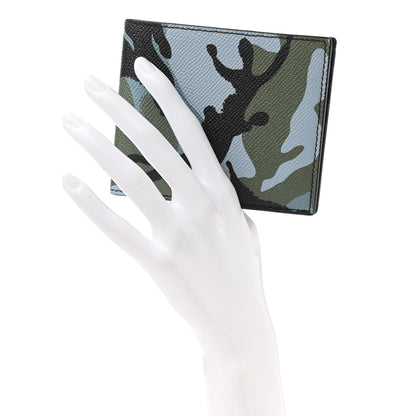 Tom Ford Calfskin Camo Print Mens T-Line Bi-Fold Wallet Multicolor 2 of 6