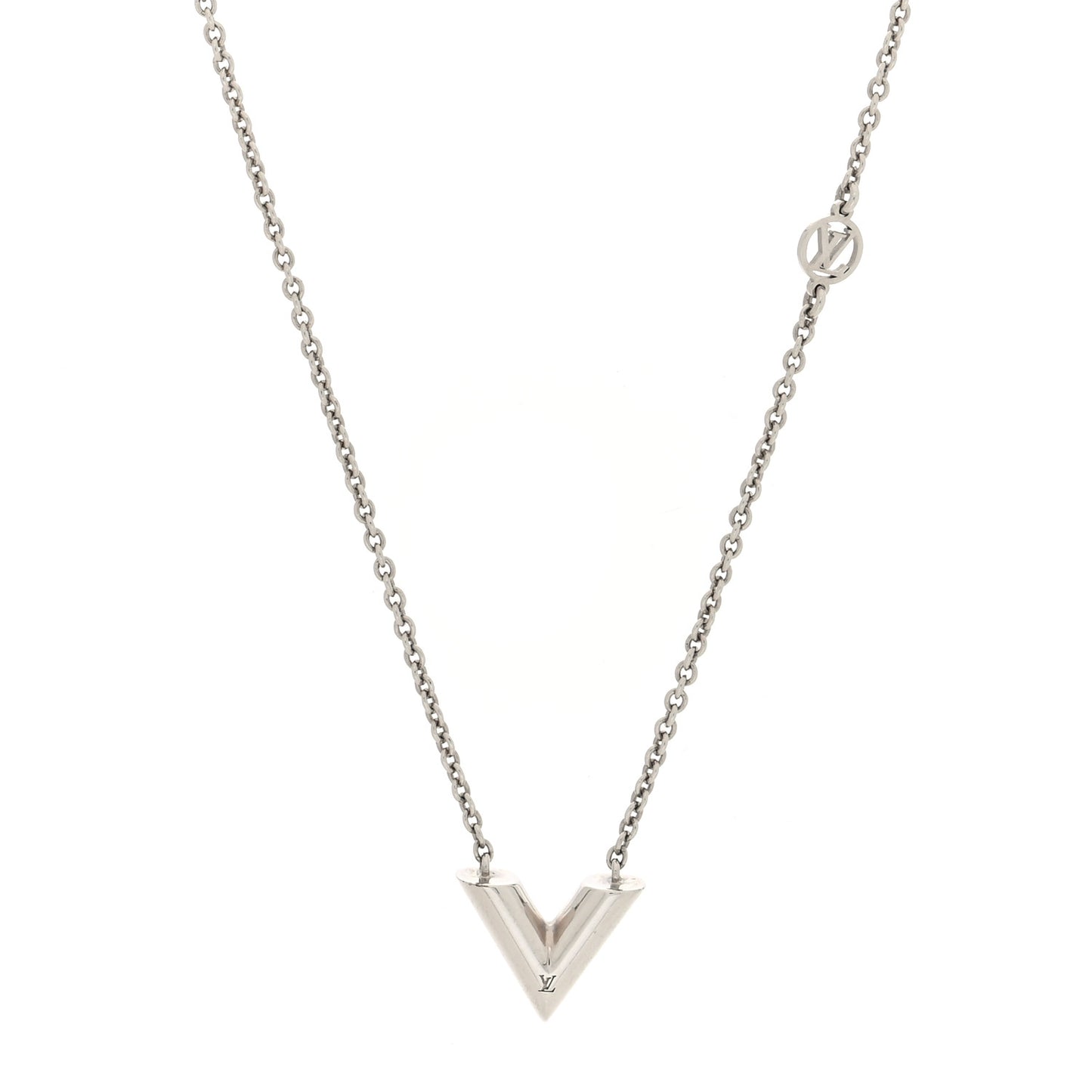 Metal Essential V Supple Necklace Silver