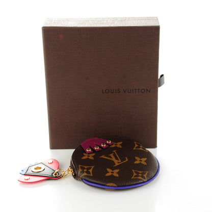 Louis Vuitton Monogram Totem Round Coin Purse Magenta 4 of 7