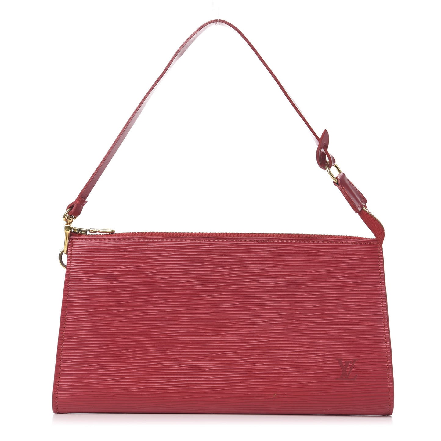 Epi Pochette Accessories 24 Castillan Red