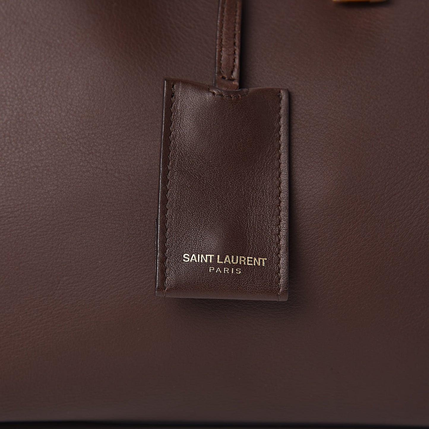 Calfskin Medium Classic Y Cabas Brown