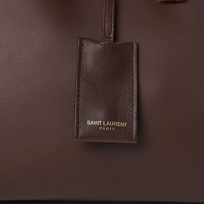 Saint Laurent Calfskin Medium Classic Y Cabas Brown 13 of 19