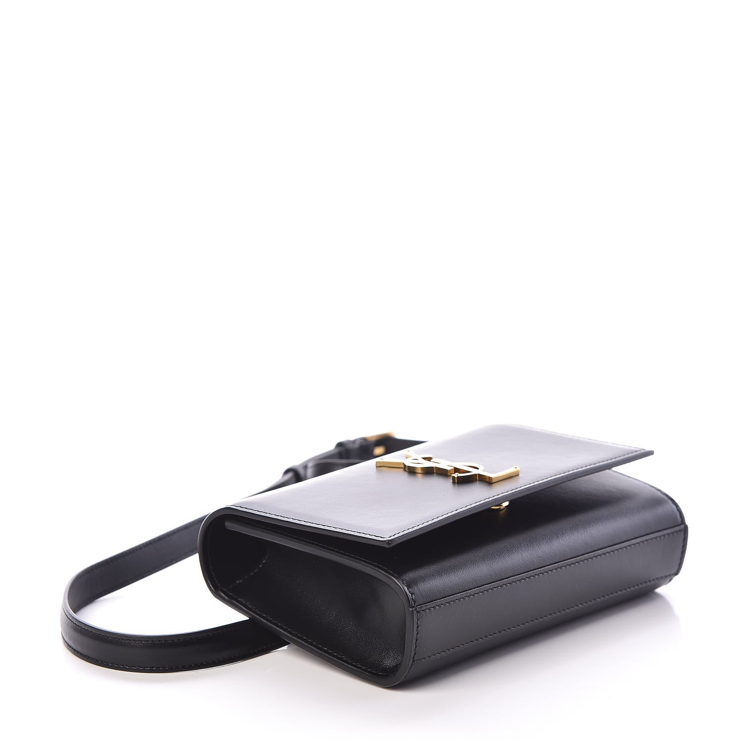 Saint Laurent Smooth Calfskin Monogram Kate Belt Bag Black 4 of 8