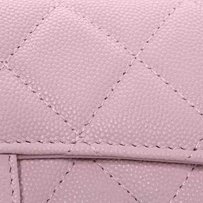 Chanel Caviar Quilted Medium Flap Wallet Light Pink 12 of 15