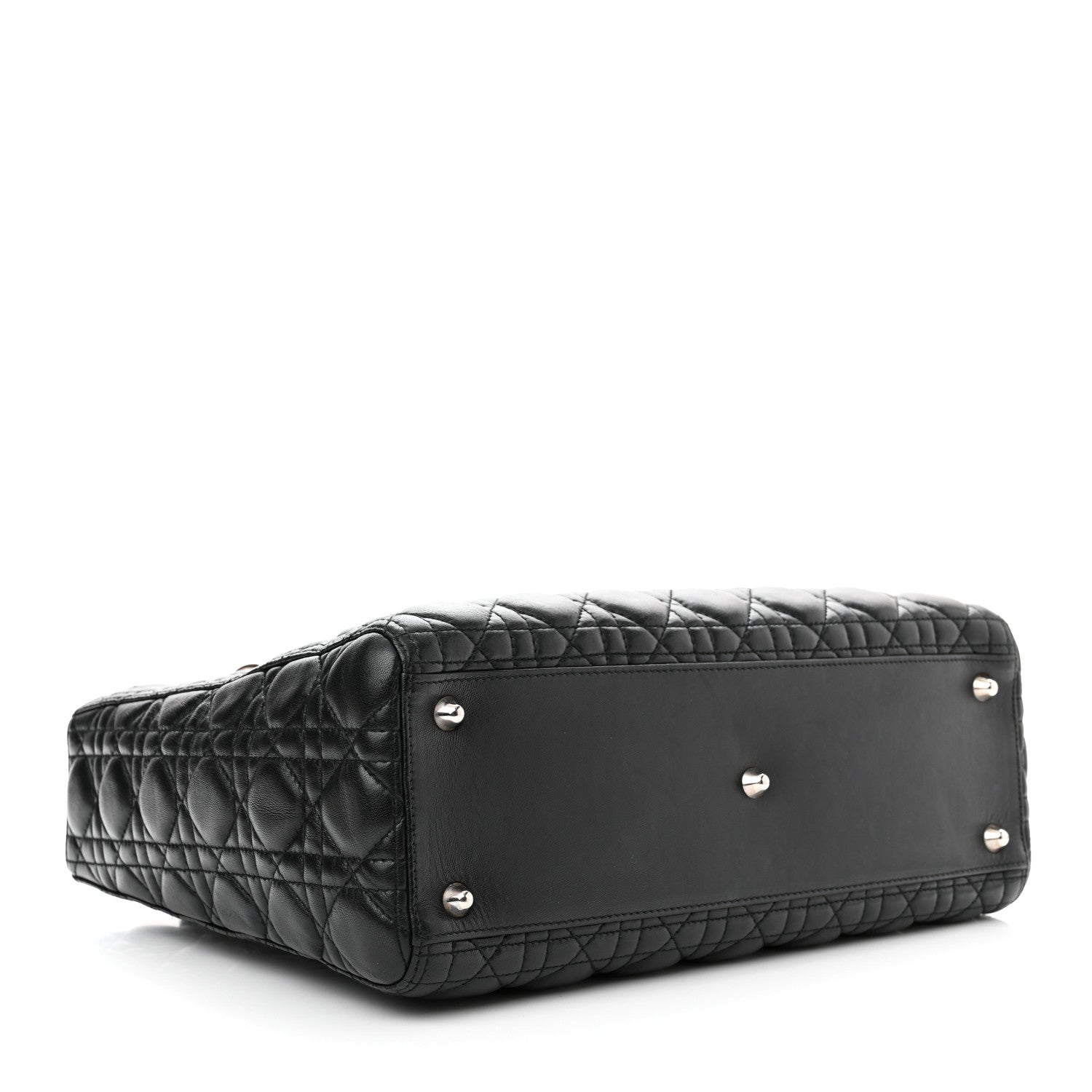 Christian Dior Lambskin Cannage Large Lady Dior Black 4 of 10