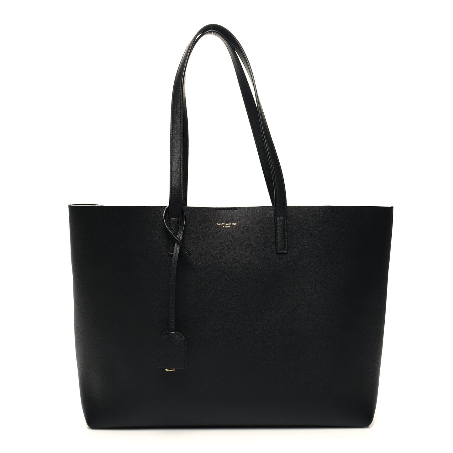Calfskin Large Shopping Tote Black