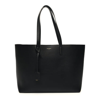 Saint Laurent Calfskin Large Shopping Tote Black 3 of 12