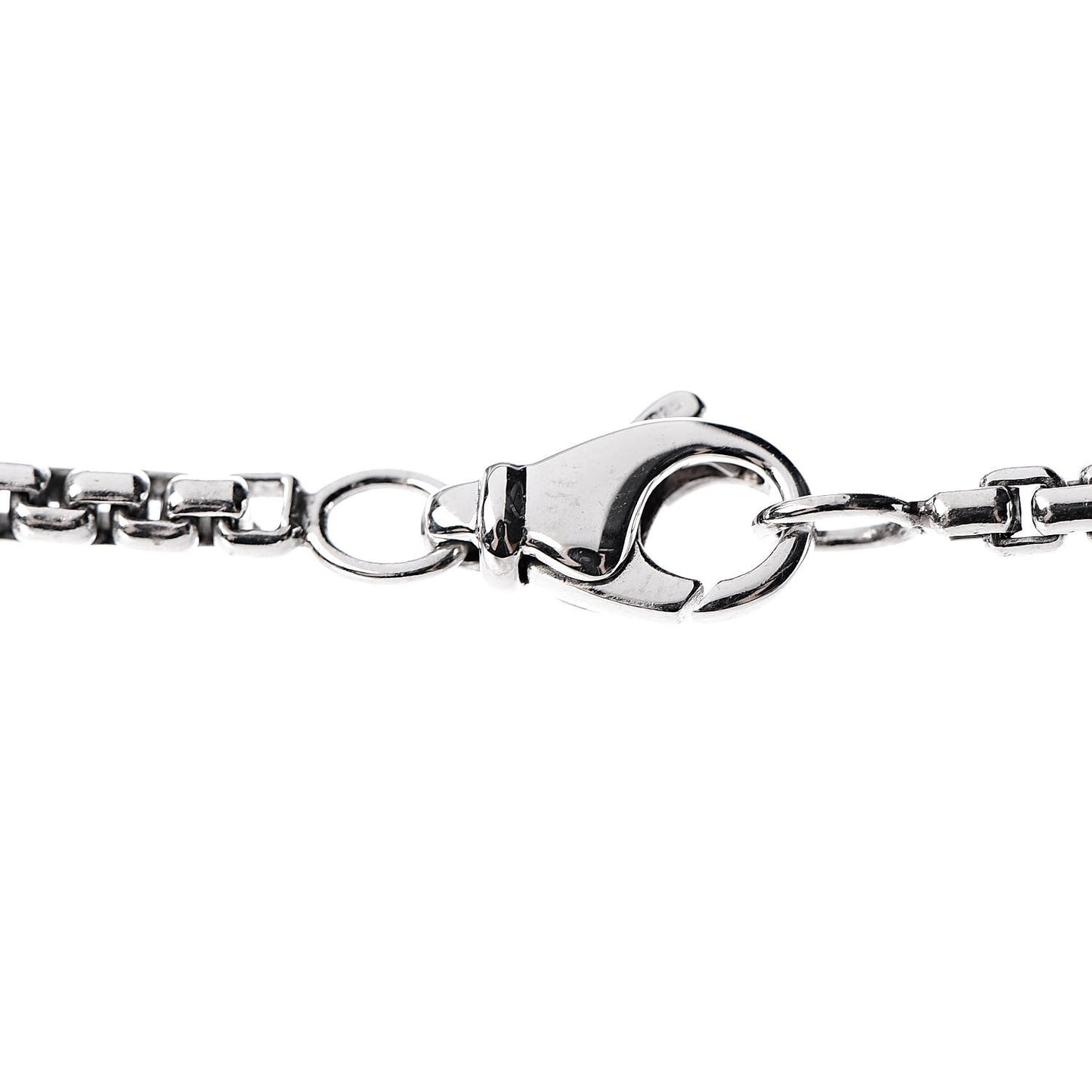 Sterling Silver 18K Yellow Gold Amulet Vehicle Box Chain Necklace