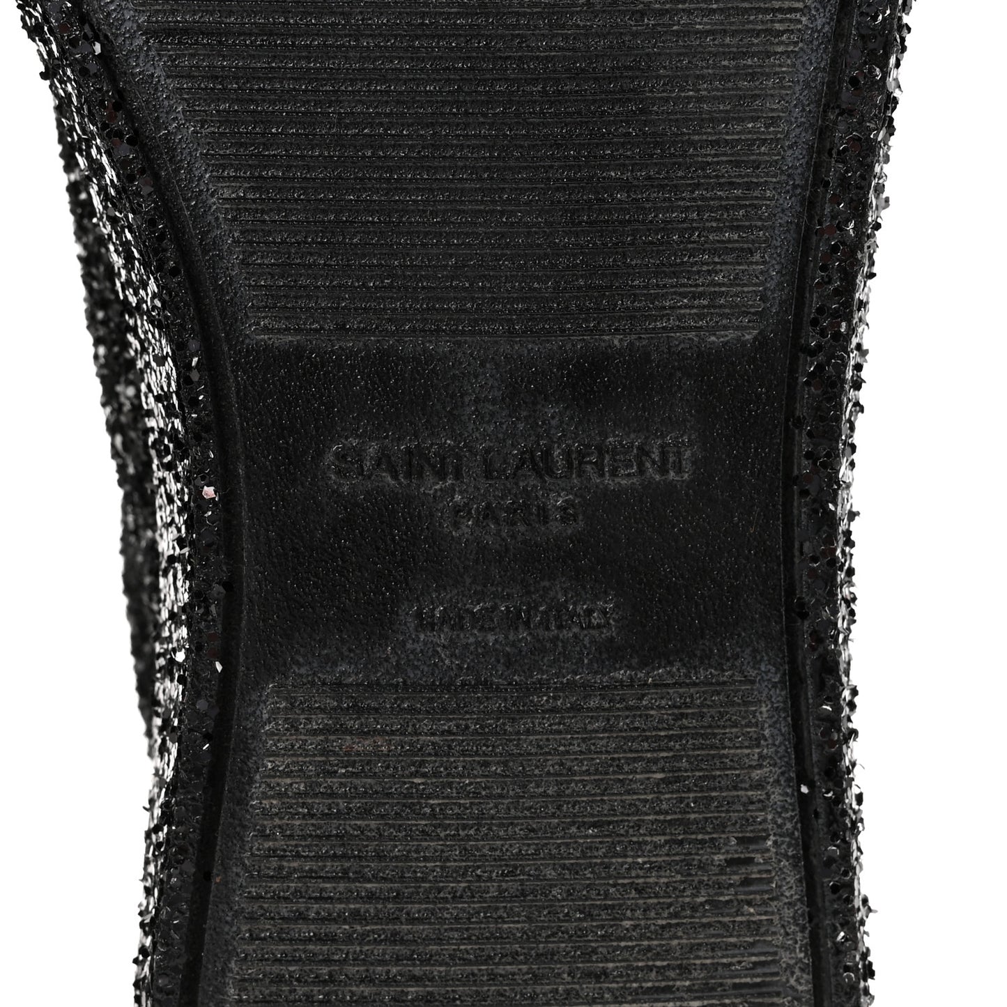Calfskin Crystal Glitter Andy Sneakers 38.5 Black