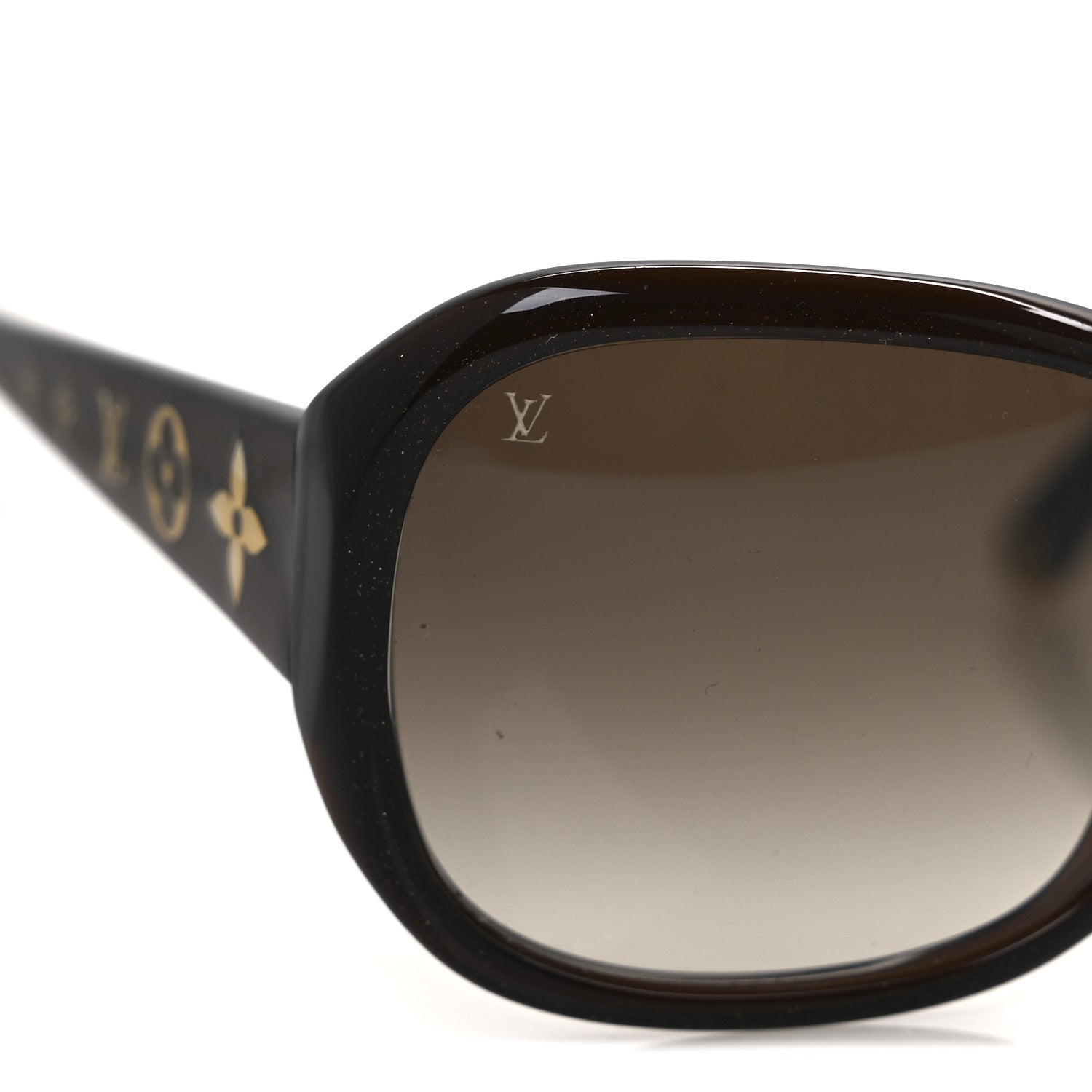 Louis Vuitton Acetate Obsession GM Sunglasses Z0459W Brown Glitter