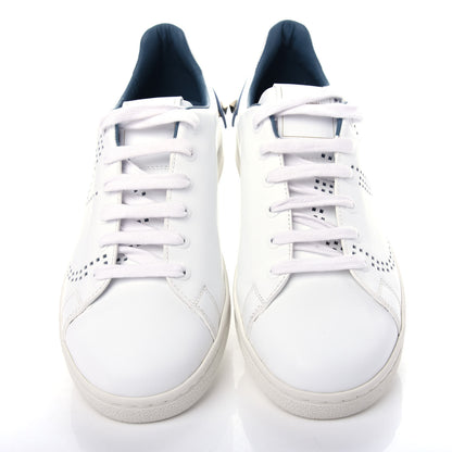 Valentino Garavani Calfskin Womens Backnet Sneakers 38 White Blue 5 of 11