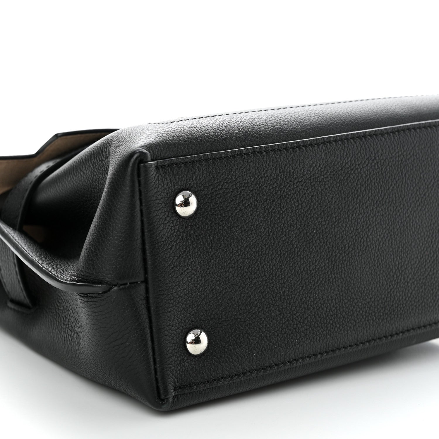 Louis Vuitton Calfskin Lockme Ever BB Black 8 of 9
