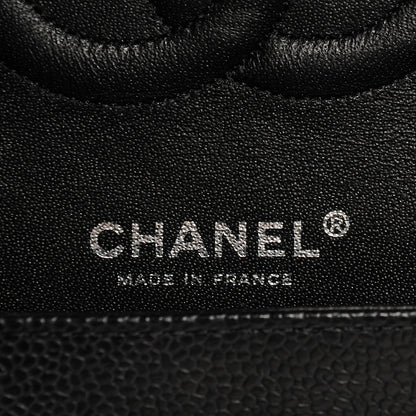 Chanel Caviar Quilted Medium Double Flap Black 8 of 9