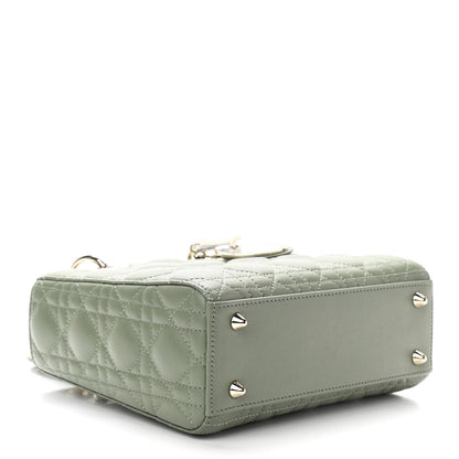 Christian Dior Lambskin Cannage Small My ABCDior Lady Dior Cedar Green 4 of 9