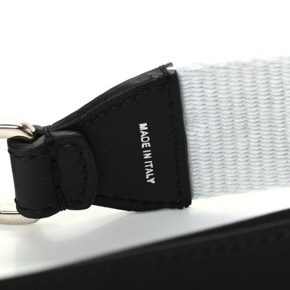 Fendi Fabric Calfskin FF Reloaded Strap You White Black 3 of 3