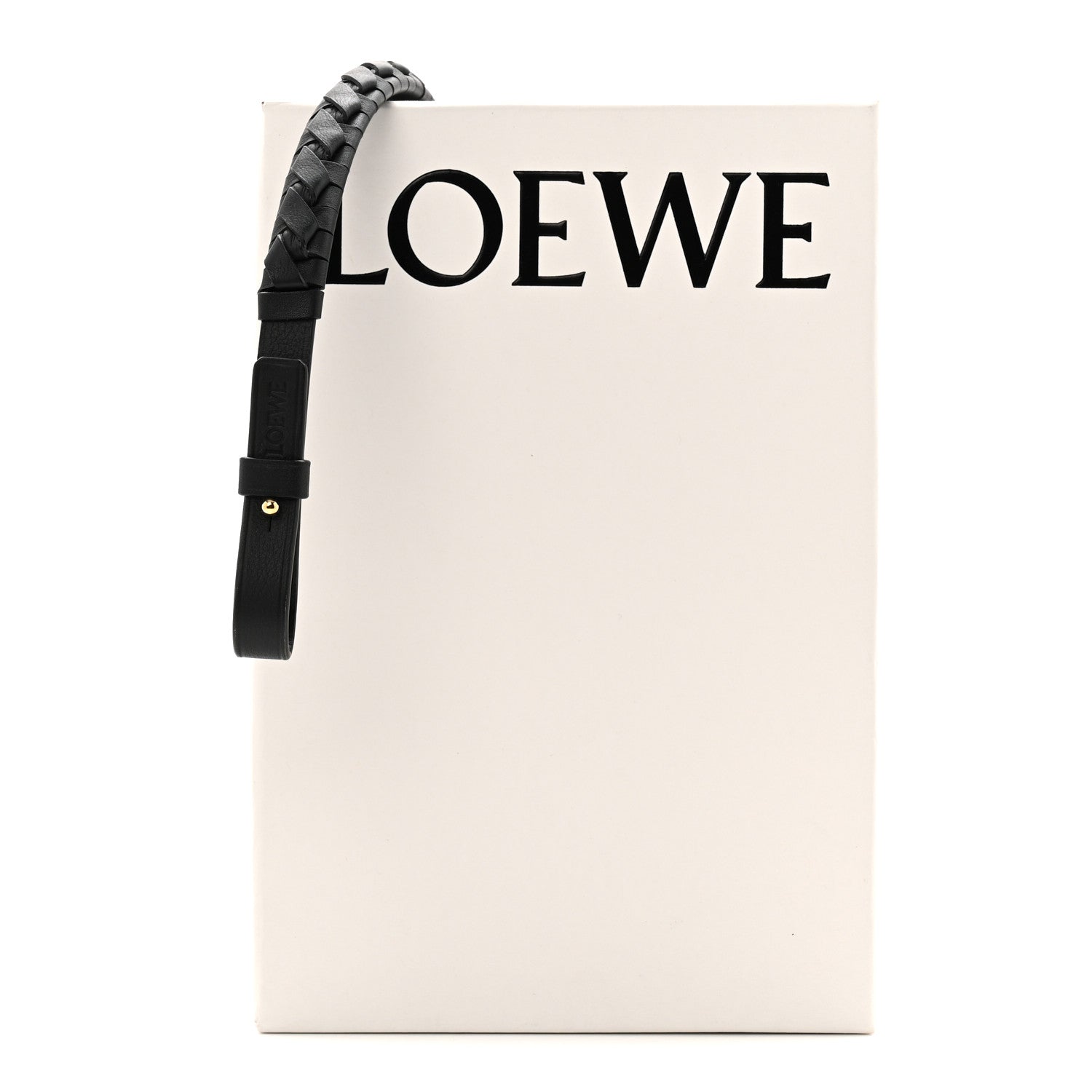 Loewe Calfskin Spiral Woven Short Strap Black 5 of 5