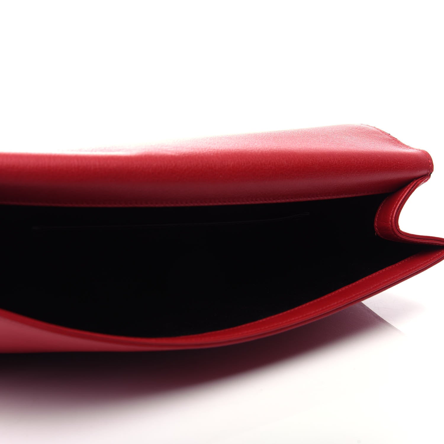 Saint Laurent Calfskin Monogram Large Belle De Jour Clutch Red 5 of 6