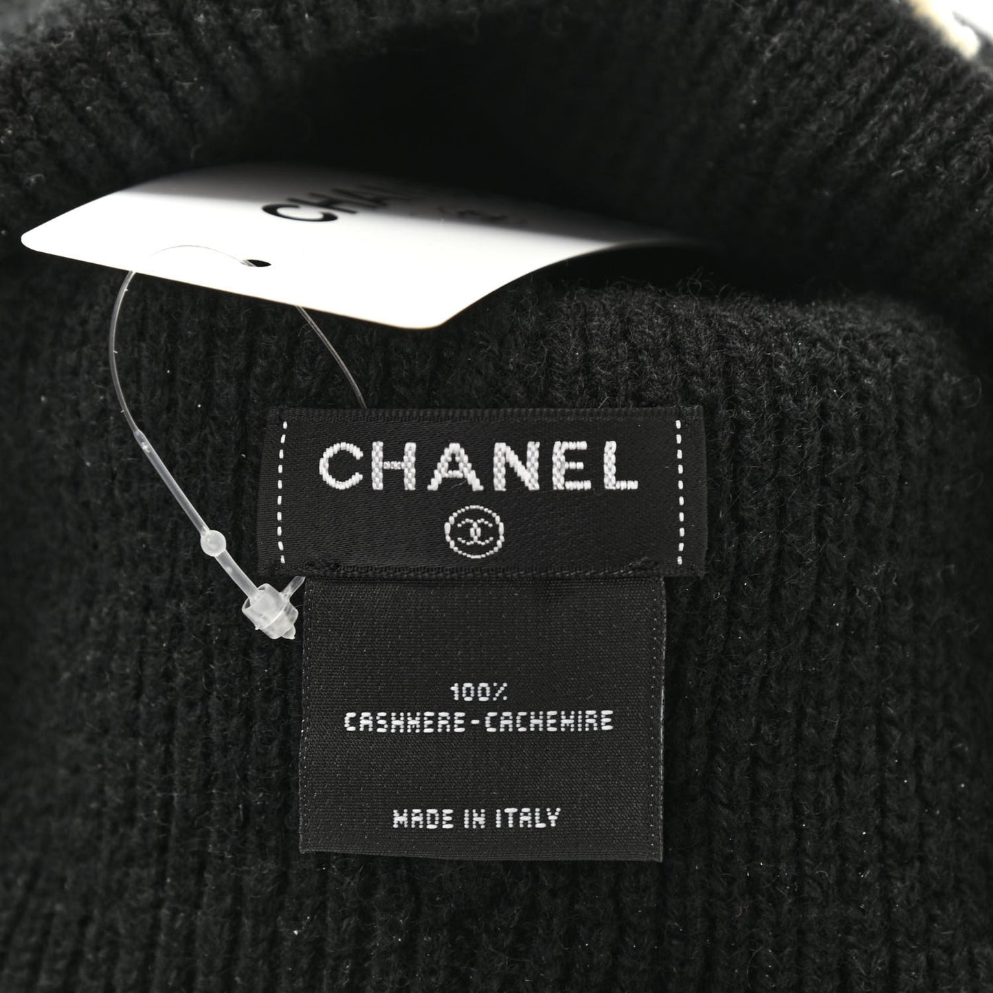 Cashmere CC Logo Beanie Hat Black