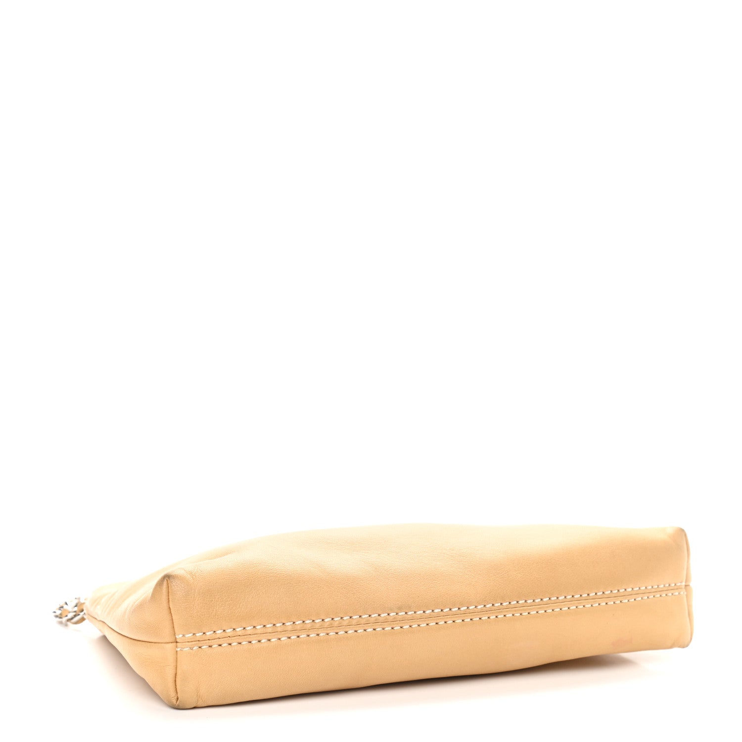 Chanel Lambskin Lax Pochette Beige 4 of 9