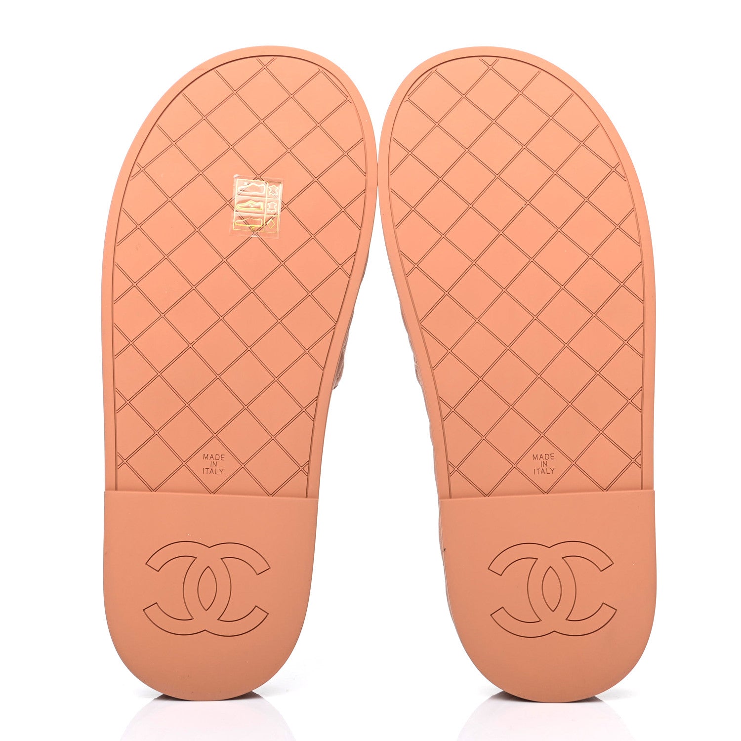 Chanel Lambskin Quilted CC Mules Sandals 39 Brown 5 of 15