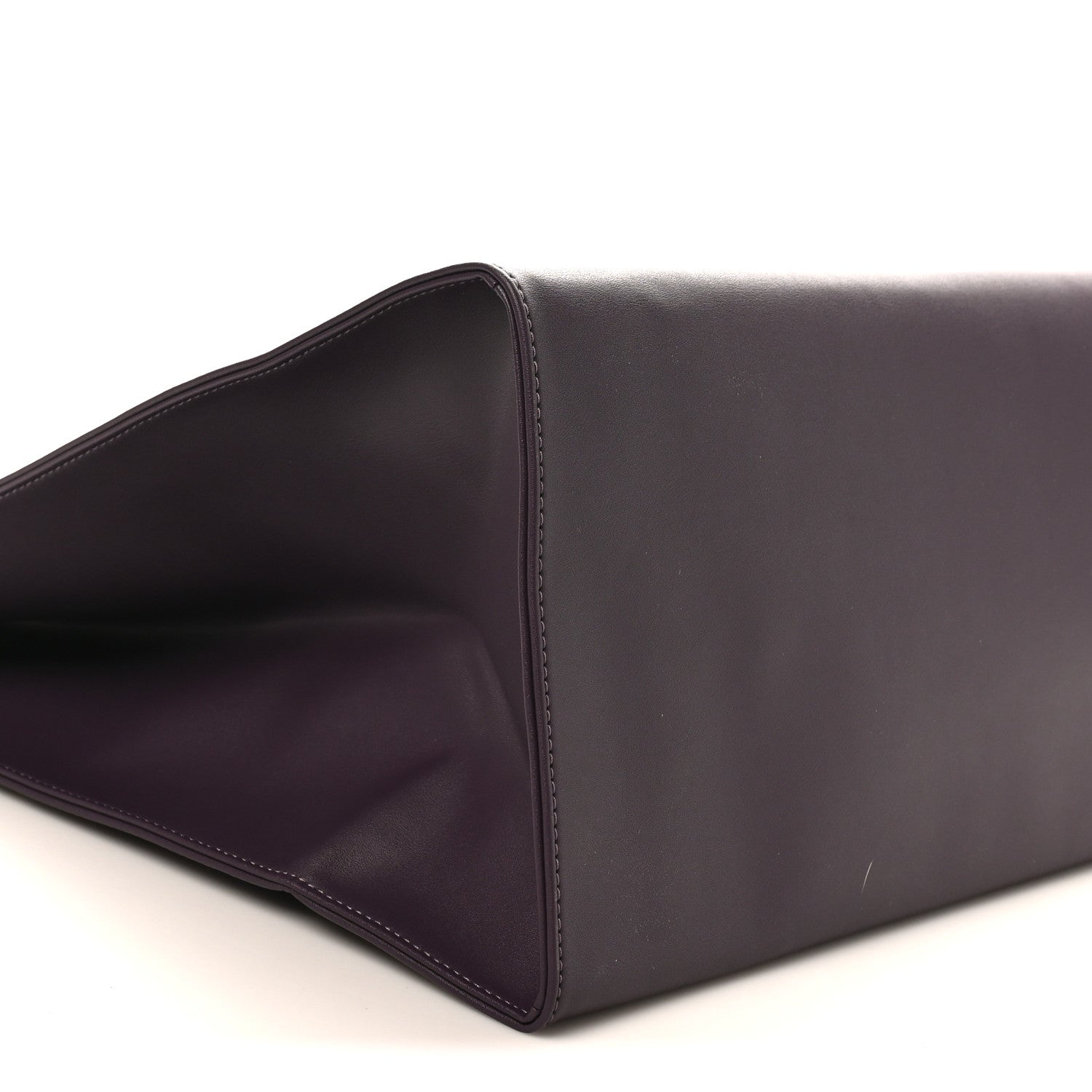 Telfar Vegan Leather Large Shopping Bag Eggplant 8 of 9